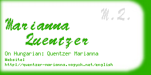 marianna quentzer business card